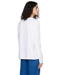 T-shirt manica lunga bianca di Marina Yee
