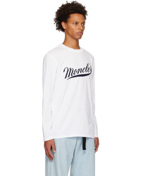 T-shirt manica lunga bianca di Moncler