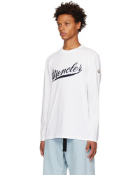 T-shirt manica lunga bianca di Moncler