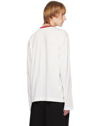 T-shirt manica lunga bianca di Dries Van Noten