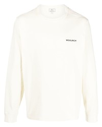 T-shirt manica lunga bianca di Woolrich