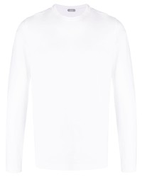 T-shirt manica lunga bianca di Zanone