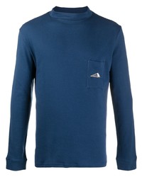 T-shirt manica lunga blu scuro di Anglozine