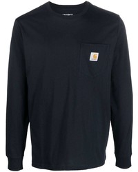 T-shirt manica lunga blu scuro di Carhartt WIP