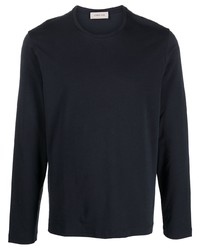 T-shirt manica lunga blu scuro di Corneliani