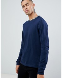 T-shirt manica lunga blu scuro di D-struct