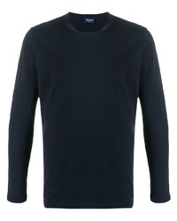 T-shirt manica lunga blu scuro di Drumohr