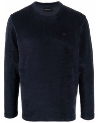 T-shirt manica lunga blu scuro di Emporio Armani