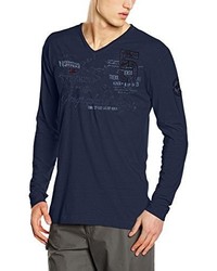T-shirt manica lunga blu scuro di Geographical Norway