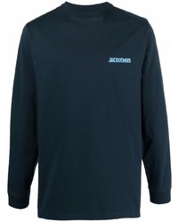 T-shirt manica lunga blu scuro di Jacquemus