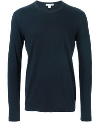 T-shirt manica lunga blu scuro di James Perse