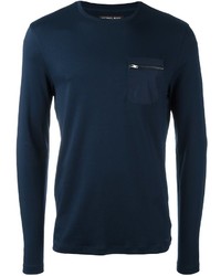 T-shirt manica lunga blu scuro di Michael Kors