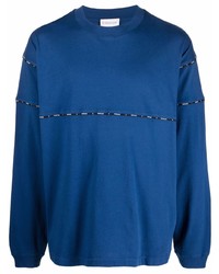T-shirt manica lunga blu scuro di Moncler
