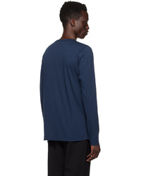 T-shirt manica lunga blu scuro di Dries Van Noten