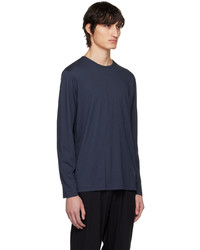 T-shirt manica lunga blu scuro di Sunspel