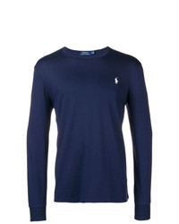 T-shirt manica lunga blu scuro di Polo Ralph Lauren