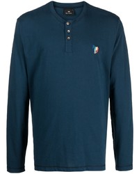 T-shirt manica lunga blu scuro di PS Paul Smith