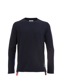 T-shirt manica lunga blu scuro di Thom Browne