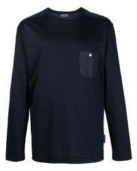 T-shirt manica lunga blu scuro di Zimmerli