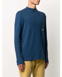 T-shirt manica lunga blu scuro di Anglozine