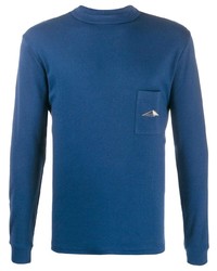 T-shirt manica lunga blu di Anglozine