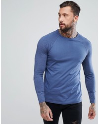 T-shirt manica lunga blu di ASOS DESIGN