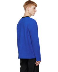 T-shirt manica lunga blu di CALVINLUO
