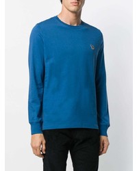 T-shirt manica lunga blu di PS Paul Smith