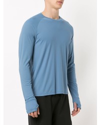 T-shirt manica lunga blu di Track & Field