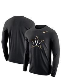 T-shirt manica lunga con stelle nera