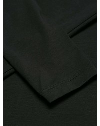 T-shirt manica lunga decorata nera di Versace Jeans