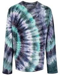 T-shirt manica lunga effetto tie-dye multicolore di Acne Studios