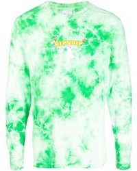 T-shirt manica lunga effetto tie-dye verde di RIPNDIP
