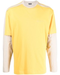 T-shirt manica lunga gialla di Jacquemus