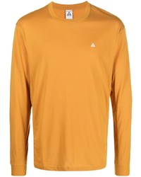 T-shirt manica lunga gialla di Nike