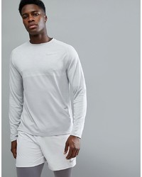 T-shirt manica lunga grigia di Nike Running