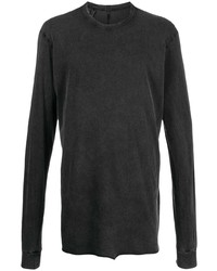 T-shirt manica lunga grigio scuro di 11 By Boris Bidjan Saberi