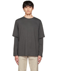 T-shirt manica lunga grigio scuro di AFFXWRKS