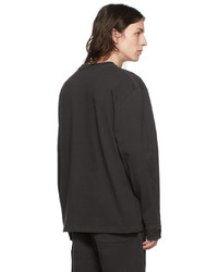 T-shirt manica lunga grigio scuro di Suicoke