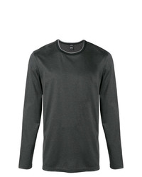 T-shirt manica lunga grigio scuro di BOSS HUGO BOSS