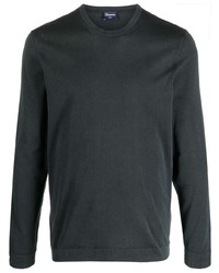T-shirt manica lunga grigio scuro di Drumohr