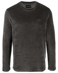 T-shirt manica lunga grigio scuro di Emporio Armani