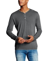 T-shirt manica lunga grigio scuro di Hilfiger Denim