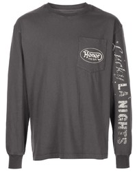 T-shirt manica lunga grigio scuro di HONOR THE GIFT