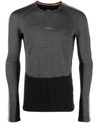T-shirt manica lunga grigio scuro di Icebreaker