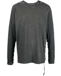T-shirt manica lunga grigio scuro di Isaac Sellam Experience