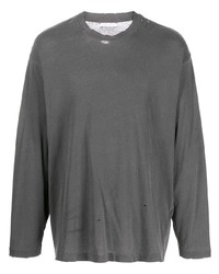 T-shirt manica lunga grigio scuro di John Elliott