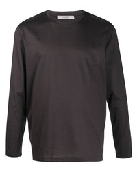 T-shirt manica lunga grigio scuro di La Fileria For D'aniello