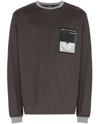 T-shirt manica lunga grigio scuro di Portvel