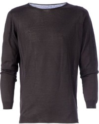 T-shirt manica lunga grigio scuro di Roberto Collina
